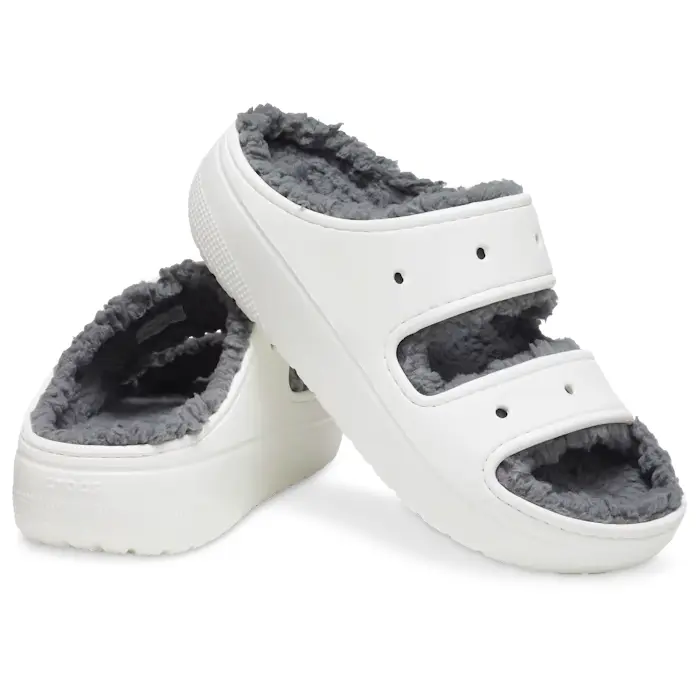 Fuzzy croc slippers online