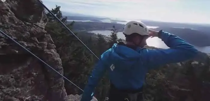 Rock Climbing outside Bellingham, Washington