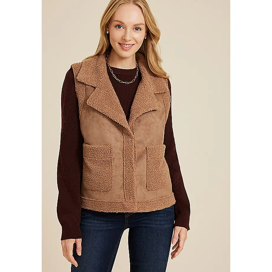 Maurices Shearling Sherpa Vest