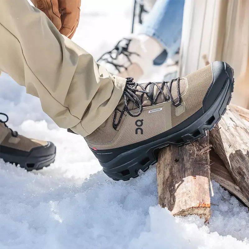On Men’s Cloudrock Mid Waterproof Hiking Boots