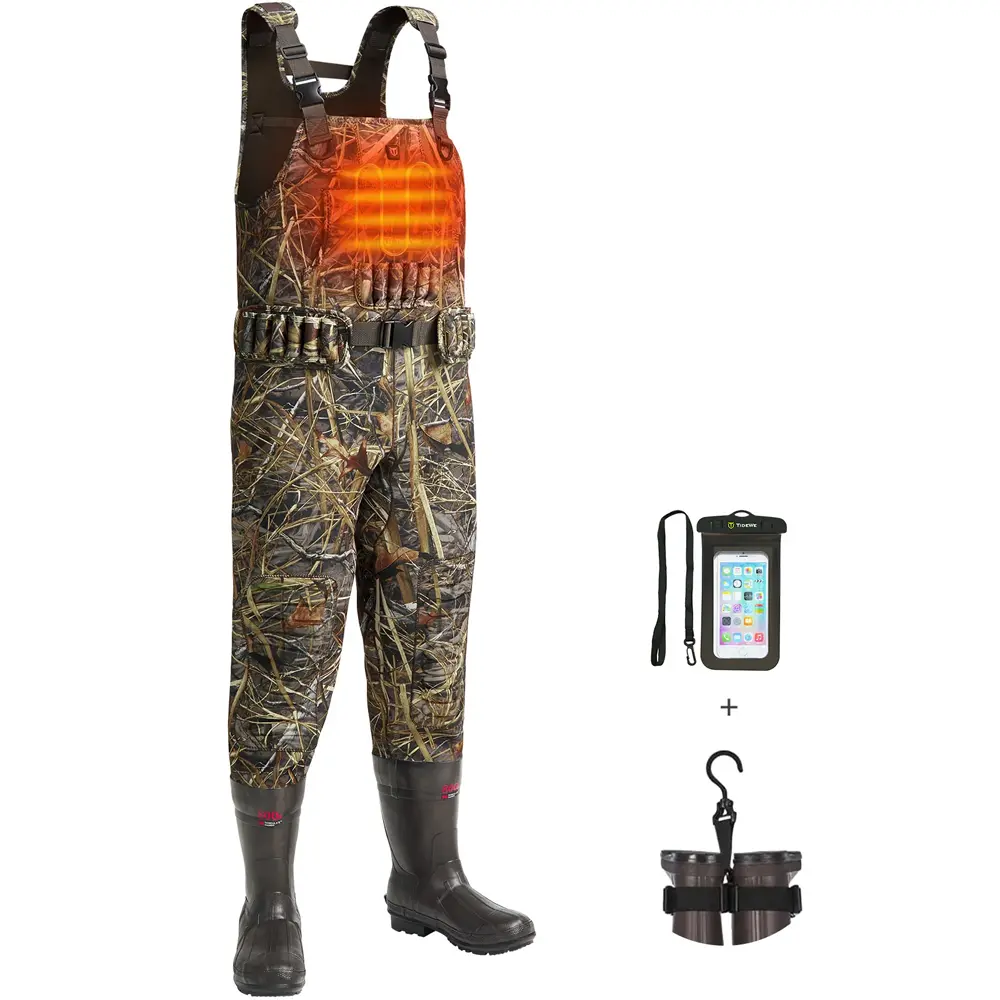 TideWe TorridWade Heated Duck Waterfowl Hunting Breathable Chest Waders