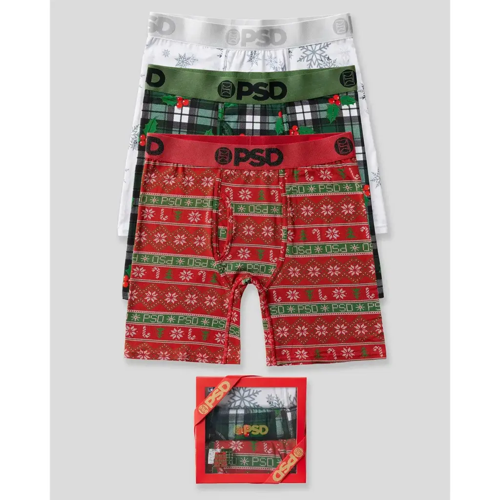 PSD Modal 3-Pack Xmas Boxers