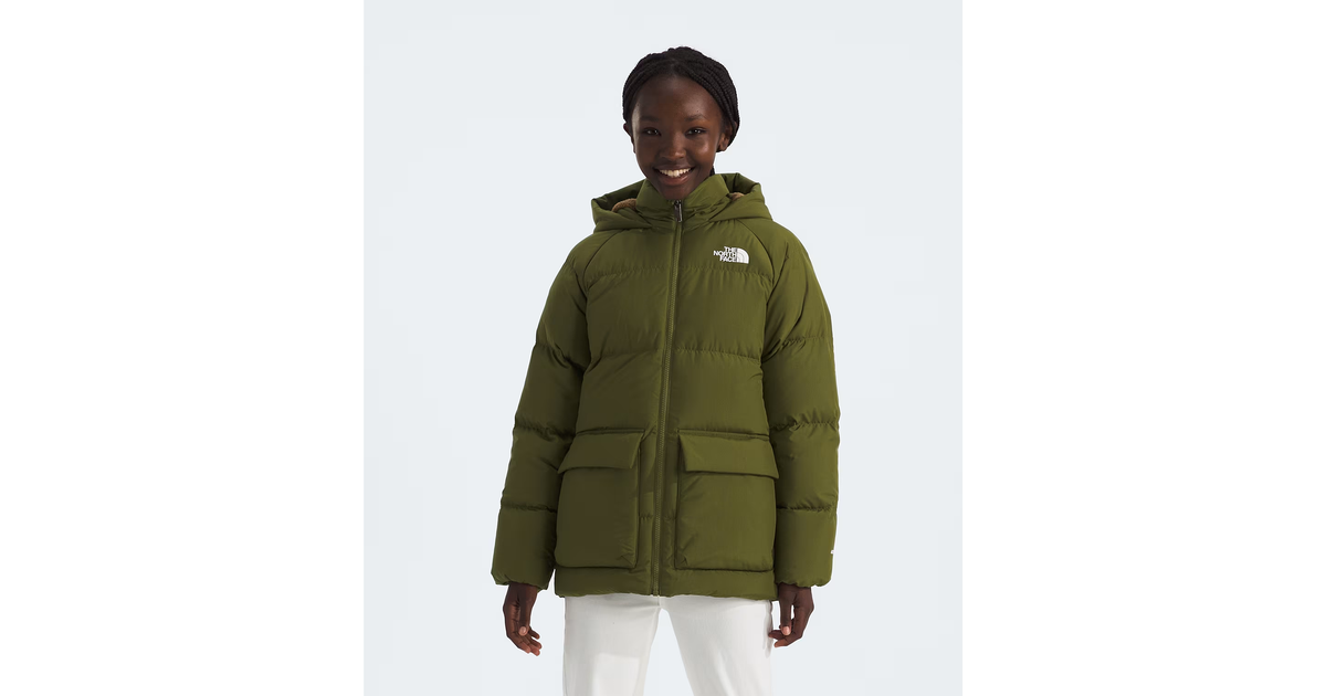 The North Face Big Kids' North Down Fleece-Lined Short Parka